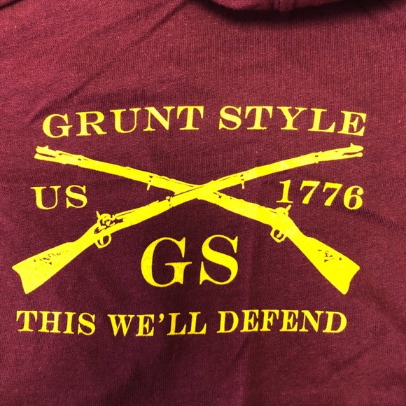 Grunt Style Wine Delta India Lima Foxtrot T-Shirt - Picture 4 of 5